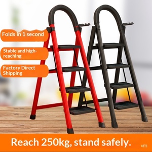 Échelle pliante, échelle portable pour la maison, le toit, l'installation <span class=keywords><strong>de</strong></span> panneaux solaires et la <span class=keywords><strong>cueillette</strong></span> <span class=keywords><strong>de</strong></span> <span class=keywords><strong>fruits</strong></span> - Product Image 2