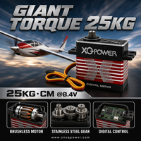 Nouvel arrivage 2026 – Servomoteur numérique brushless étanche pour UAV, 25 kg, engrenages en acier inoxydable, boîtier en aluminium CNC, rapide 0,07s, 8,4V