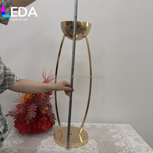 LEDA Supports à fleurs modernes en fer pour mariage, centres de table décoratifs, 80 cm - Product Image 3
