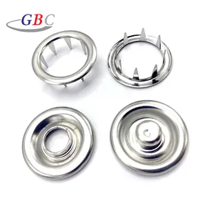 High quality metal brass prong press fasteners for clothes