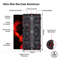 Layar LED Outdoor Rental P2.6 P2.9 P3.91 4500nits IP65 Tahan Air Kabinet Aluminium Die Cast 7680Hz untuk latar belakang panggung