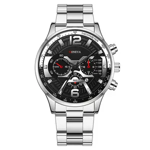 Men Business Metal Fashion Sports Cheap Price Geneva Brand Quartz Movement Clock Wrist Watch
