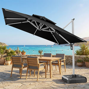 Sombrilla de <span class=keywords><strong>Patio</strong></span> en Cantilever HANYI, la Más Vendida, Parasol Cuadrado para Exteriores con Apertura Manual, Altura Ajustable de 3m, para Jardín o <span class=keywords><strong>Patio</strong></span> - Product Image 2