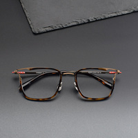 Lunettes de lecture SH0079 dorées 160MM, monture carrée extra large, légères, motif géométrique, en titane, à monture complète