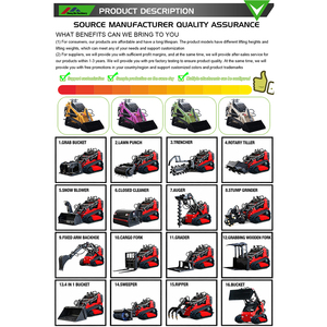 FREE SHIPPING Household Garden New <strong>Small</strong> Mini <strong>Loader</strong> Crawler Track Mini Skid Steer <strong>Loader</strong> With Fork - Product Image 6