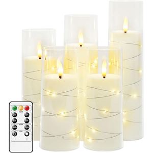 Juego de 3 Velas LED de Plástico con Forma de Pilar, Funcionan con Pilas, Luz Blanca Cálida, para Bodas, Navidad, Decoración Diaria del Hogar, Venta al Por Mayor de Fábrica - Product Image 1