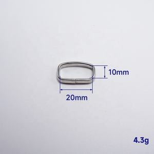 Venta al por mayor en Stock de acero inoxidable, latón macizo, anillo cuadrado de metal, cinturón de 20mm, 25mm, 30mm, 40mm - Product Image 2