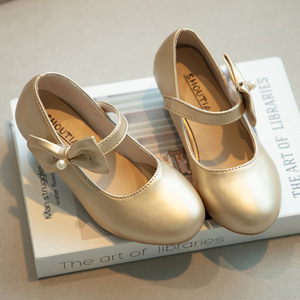 Chaussures à talons bas pour filles en PU, idéales pour mariage, demoiselles d'honneur, fête ou école - Product Image 2