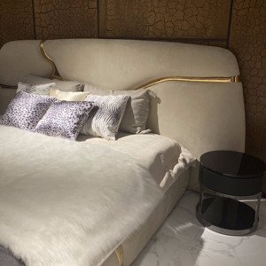 <span class=keywords><strong>Letto</strong></span> Matrimoniale di Lusso in Pelle Italiana Design Villa Moderna Camera da <span class=keywords><strong>Letto</strong></span> Principale di Lusso <span class=keywords><strong>Letto</strong></span> <span class=keywords><strong>Montagna</strong></span> - Product Image 3