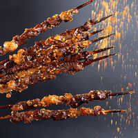 Brochettes jetables en bambou 5*500mm longues, résistantes à la chaleur, non enduites, pour fêtes et restaurants