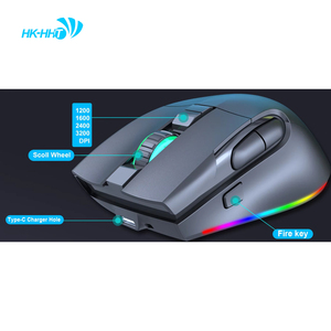 Chuột chơi game với ánh sáng LED chuột không dây sạc chuột T27 - Product Image 5