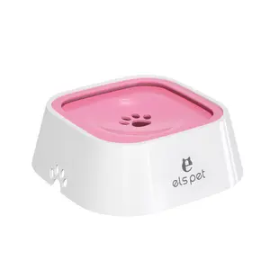 Pet Non-Wet Mouth Floating Water Bowl No Spill Large Silicon Dog Bowl Silicon Pudding Bowl