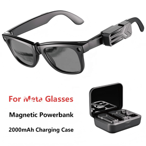 Elegante Mini Power Bank Portatile da 2000mAh per Meta, Ray-Ban, Wayfarer, MAX 48H, Caricabatterie Magnetico per Occhiali Smart AI - Product Image 2