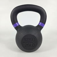 Kettlebell en vinyle coloré de 4 kg avec poignée lisse et confortable pour femmes et sportifs de kettlebell – Livraison rapide en gros