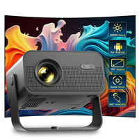 H6P Pro Nouveau projecteur vidéo LED intelligent Android USB Wifi pour téléphone, TV, cinéma maison, films 3D, chambre à coucher, entreprise