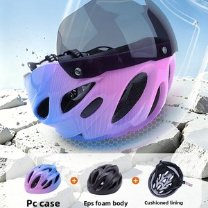 <span class=keywords><strong>Casque</strong></span> de sécurité magnétique à visière dégradée, réglable et respirant pour vélos d'enfants, rollers, skateboards et draisennes - Product Image 5