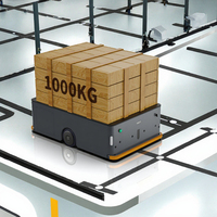 Châssis autonome XBOT, robot de livraison mobile intelligent, système AGV, capacité de 1000 kg, navigation magnétique multi-lignes