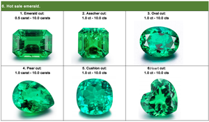 Anster พลอย4-16มม. คุณภาพสูงไฮโดรเทอร์มอลโคลัมเบียหินสีเขียวมรกตสำหรับทำเครื่องประดับ - Product Image 5