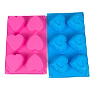 Moldes de Silicona <span class=keywords><strong>con</strong></span> Forma de Corazón de 6 Cavidades <span class=keywords><strong>para</strong></span> el Día de San Valentín, <span class=keywords><strong>para</strong></span> Hornear Pasteles, Bombas de <span class=keywords><strong>Chocolate</strong></span> y Cacao, Moldes <span class=keywords><strong>para</strong></span> Gelatina, Chocoflan y <span class=keywords><strong>Oreo</strong></span> <span class=keywords><strong>con</strong></span> Forma de Amor - Product Image 5