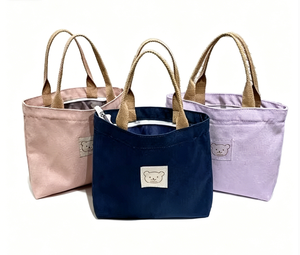 Bolsa de Lona Gruesa Personalizada, Linda Bolsa de Lona para la Escuela y la Vida Diaria, con Cierres y Logotipo Personalizado - Product Image 1