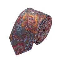 Cravatta floreale jacquard di alta qualità cravatta mens gravatas de seda cravatta di seta paisley