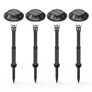 Luces Solares para Jardín, Cuerpo de Plástico ABS Pequeño, Resistentes al Agua IP65, LED RGB con Control de Botón, para Caminos y Patios, Gran Venta - Product Image 1