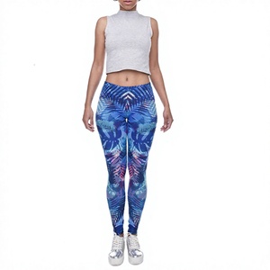 XCITE SPORTS High Quality Custom Printed Seamless High Waist <b>Leggings</b> <b>Women</b> Sublimation Printed Yoga Tights Spandex/Polyester UV - Product Image 5