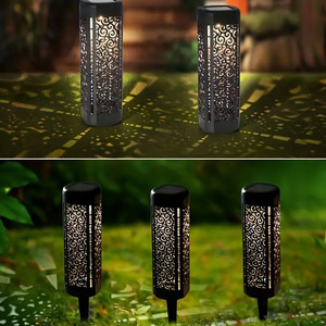 Solar <b>LED</b> Patterned Hollow Light Outdoor Courtyard Lawn Party Decoration Light - Product Image 1