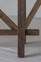 Table d'appoint de console de meubles boho naturels scandinaves en orme récupéré Meubles décoratifs
