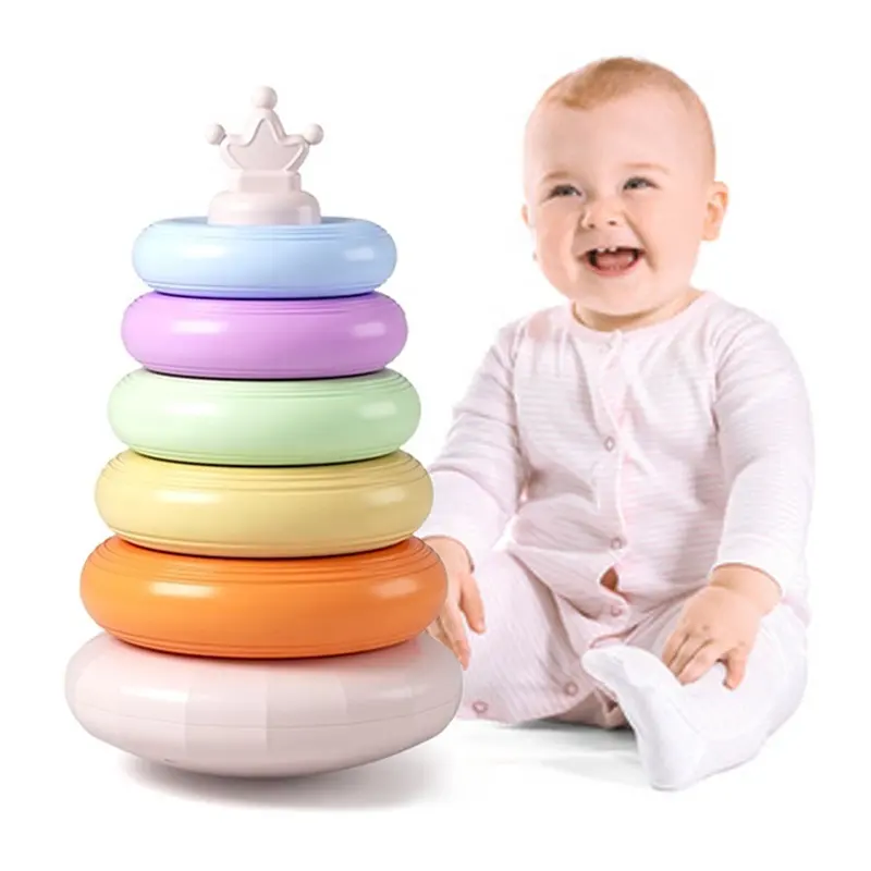 Baby Stapelen Ring Speelgoed Peuters Educatief Zintuiglijk Leren Montessori Speelgoed Voor 1-3 Jaar Oude Jongens Meisjes