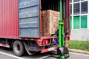 מכירות חמות על מלגזות מצב חדש 500 ק "ג 700 ק" ג 1 טון חצי/מעבה חשמלי מלא תכונות טעינה עצמית - Product Image 4