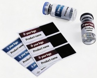 Étiquettes adhésives imperméables personnalisées imprimées avec logo pour l'emballage de cosmétiques et d'extraits végétaux (3-30 ml)