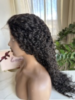 Peluca Larga Rizada de Piña Lista para Enviar, 180% de Densidad, 13x4 HD, 100% Cabello Humano Brasileño Virgen, Sin Pegamento, con Encaje