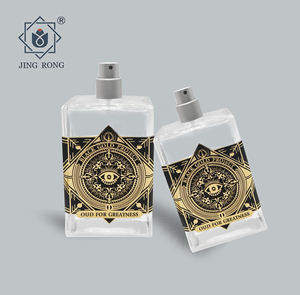Metal logo <strong>Sticker</strong> for Clothes Tag Plate Charm Design Parfum Aluminum Nameplate 3d Embossed Custom Metal Perfume Bottle Label - Product Image 2