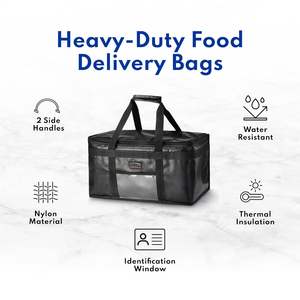 Factory Custom Printed Big Duty Fresh Pizza <b>Food</b> <b>Delivery</b> <b>Bag</b> with Logo/wholesale Insulated Square Cooler <b>Bag</b> with Handle <b>Bag</b> - Product Image 6