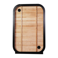 Ruang Sauna Kayu Spruce Luar Ruangan untuk 2 Orang dengan Tungku Toule dan Jendela Transom, Sauna Rumah