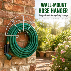 Outdoor garden hose stand in metallo ghisa hose hanger - Product Image 4