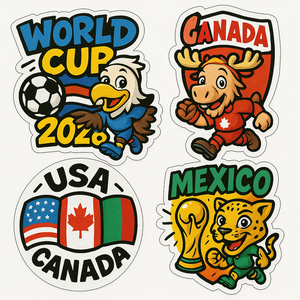 Diseño Original Mundial de Fútbol Copa Mundial 2026 Trofeo Decoración Adhesivo Artículos de Mercancía Productos <span class=keywords><strong>para</strong></span> la Copa del Mundo - Product Image 5