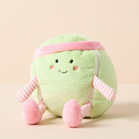 Peluches de sport personnalisées en gros, peluches de ballon de sport, jouet en peluche mignon, football, basketball, tennis, peluches douces en peluche