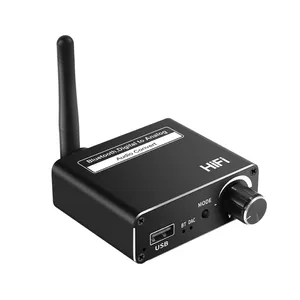 Penerima Audio Digital D18, dengan Adaptor Pemutar USB, Konverter Analog, Jack 3.5MM