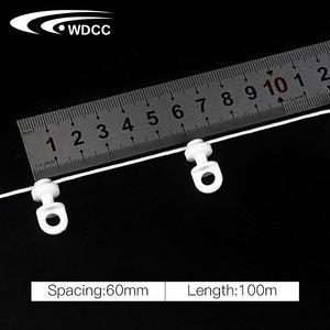 <b>Plastic</b> Drape White S Wave Curtain Hook Glider Runner Hot Sale S Fold Curtain Track Runners - Product Image 5