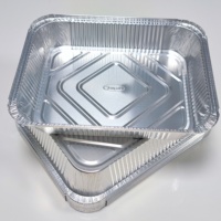 Barquette en aluminium profonde demi-taille 9*13 pouces avec couvercle en papier, 3200 ml, 7 lb, pour traiteur, emballage alimentaire + couvercle