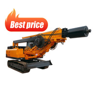Foreuse rotative de 50 m avec pompe à moteur, montée sur remorque, pour forage de puits d'eau