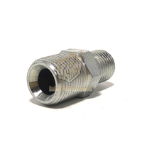 159239 penjualan terlaris selang semprot konektor fitting 3/8 "dengan 1/2" selang pasangan puting ganda nepel untuk senapan koneksi barel