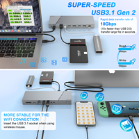 Rocketek Multi-port Docking Station USB 3.0 Hub dengan HDMI 4K60Hz dan VGA 1080P
