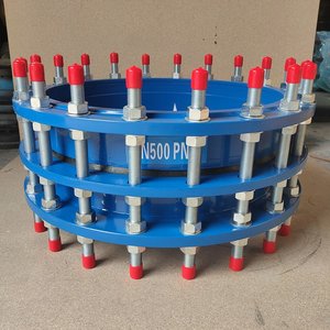 Hệ thống thoát nước đô thị phụ kiện đường ống với mạ kẽm kết thúc cao su áp lực cao mềm kết nối mặt bích 1 mảnh - Product Image 4