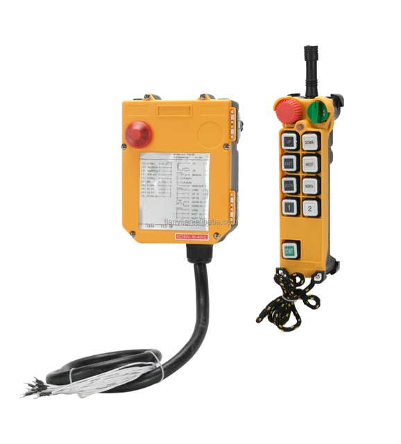 F24-8S/8D Industrial Control Wireless Remote Control for Pendant Glass Fiber Reinforced Nylon IP65 High Accuracy 220V Adjustable