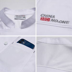 Uniforme Chef abrigo Unisex manga corta Catering Jac moderno restaurante Hotel personal uniforme Chef chaqueta blanca manga larga - Product Image 5