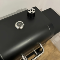 Gril de charbon de bois de BBQ en acier carré de jardin de qualité supérieure moderne Offre Spéciale nouveau design