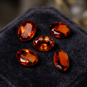 2026 High Quality AAA Grade Quartz Crystal <b>Citrine</b> 8x10mm Natural Black Madeira Loose Oval Gemstone Faceted Cut 2.35 Carat - Product Image 1